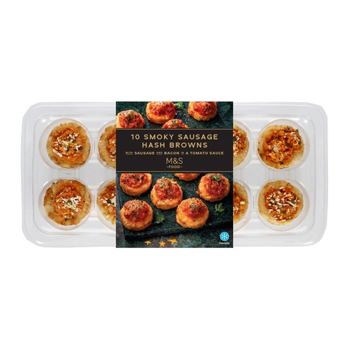 M&S 10 Smoky Sausage Hash Browns