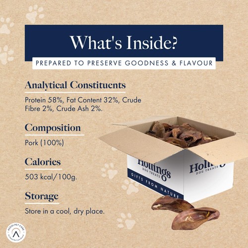 Hollings Pigs Ears Dog Treats