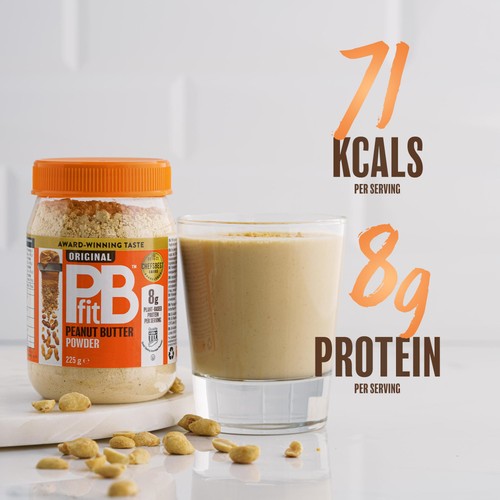 PBfit Peanut Butter Powder - 87% Less Fat and High Protein