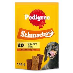 Pedigree Schmackos Adult Dog Treats Poultry Mix