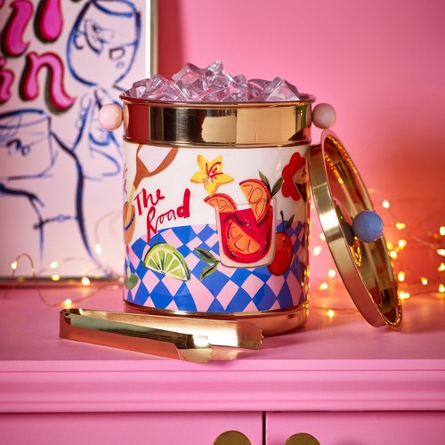 Eleanor Bowmer Ice Bucket and Tongs