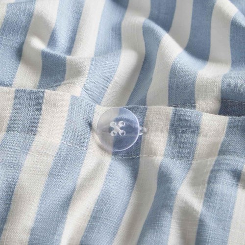 M&S Cotton Gingham Bedding Set, Single Blue