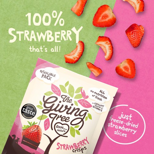 Giving Tree Freeze Dried Strawberry Crisps