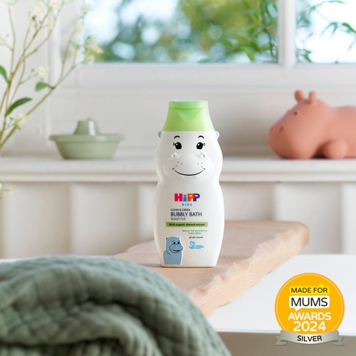 HiPP Kids Clean & Green Bubble Bath Hippo for Sensitive Skin 