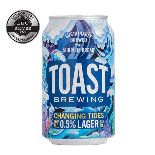 Toast Brewing Changing Tides 0.5% Lager