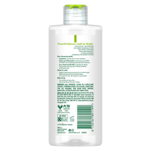 Simple Kind To Skin Micellar Cleansing Water