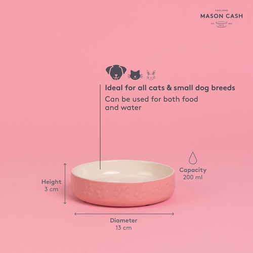 Mason Cash Colour Mix Pink Cat Saucer 13cm