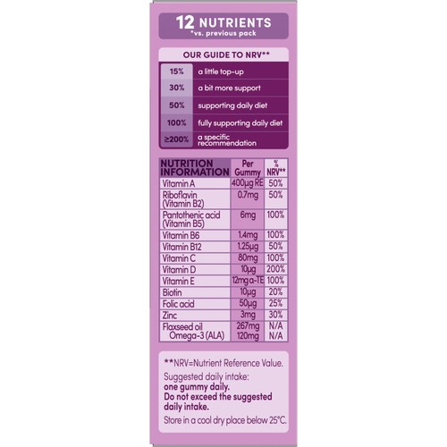 Bassetts Blackcurrant & Apple Omega 3 & Multivitamins 3-6yrs