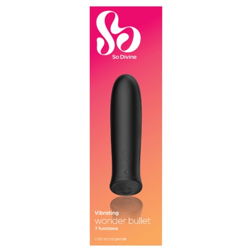 So Divine Wonder Bullet USB Rechargeable 7 Functions Sex Toy