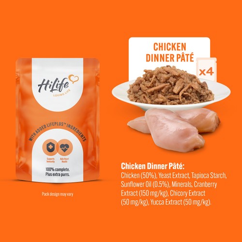 HiLife It's Only Natural  Cat Food The Chicken One In Jelly