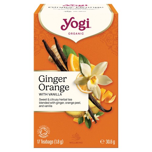 Yogi Tea Organic Ginger, Orange with Vanilla Tea Bags