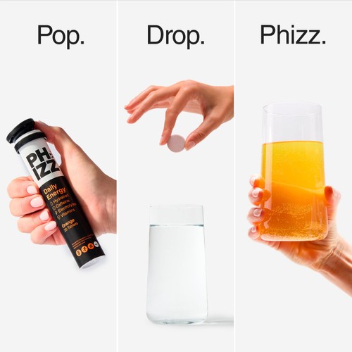 Phizz Orange Daily Energy 3-in-1 Hydration, Electrolytes and Vitamins