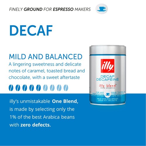 Illy Ground Decaf Coffee