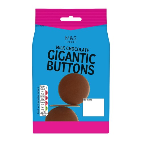M&S Milk Chocolate Gigantic Buttons