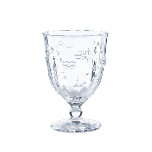 Eleanor Bowmer Lips & Stars Set of 4 Wine Glasses