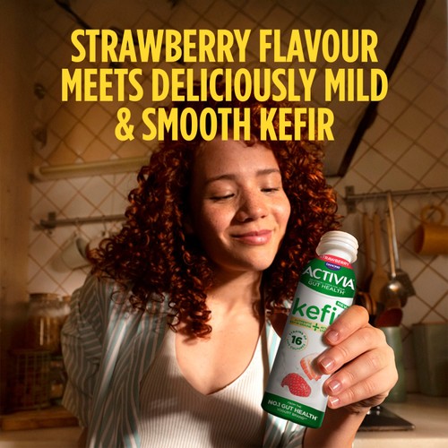 Activia Kefir Strawberry Gut Health Fruit Yoghurt Drink