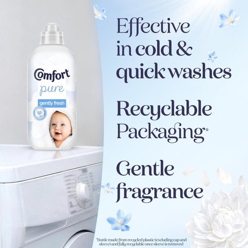 Comfort Pure Gently Fresh Sensitive Fabric Conditioner 31 Washes