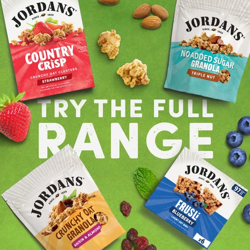 Jordans No Added Sugar Triple Nut Granola Breakfast Cereal