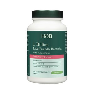 Holland & Barrett Chewable Friendly Bacteria Strawberry 1 Billion