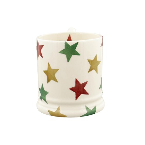 Emma Bridgewater Red, Green and Gold Stars 1/2 Pint Mug