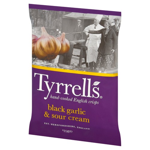 Tyrrell's Black Garlic & Sour Cream Sharing Crisps