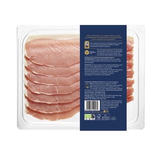 Denhay British Dry Cured Unsmoked Back Bacon