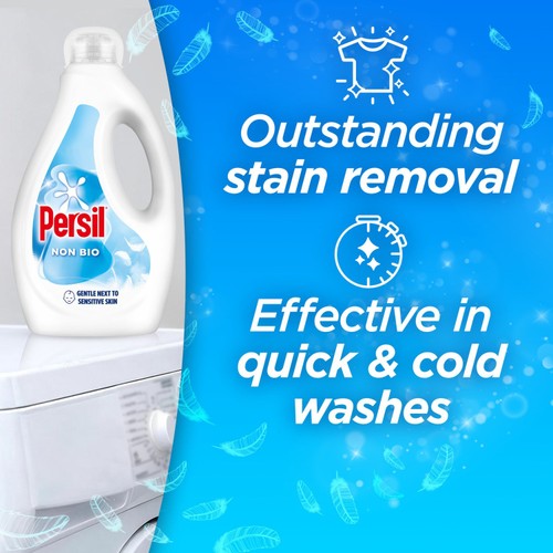 Persil Laundry Washing Liquid Detergent Non Bio 53 Washes