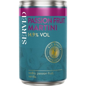 Served Passion Fruit Martini