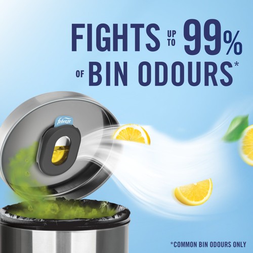 Febreze Bin Freshener Citrus Fresh 2 Refills