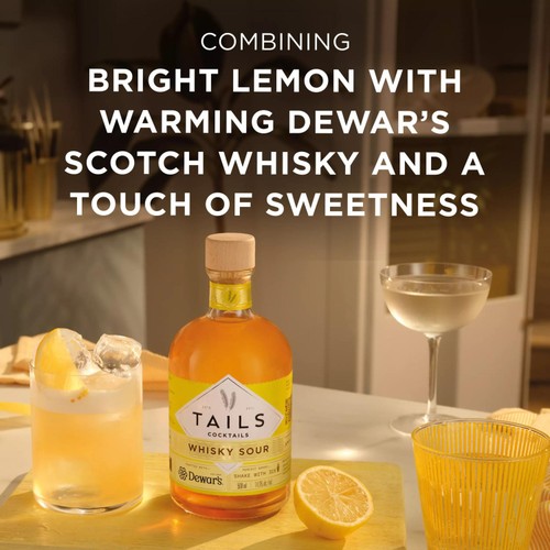 Tails Cocktails Dewars Whisky Sour Premixed Cocktail