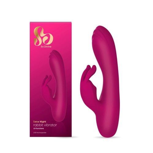 So Divine Date Night Rechargeable Rabbit Vibrator 10 Functions