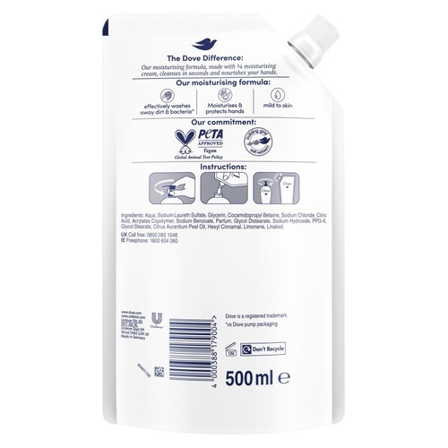 Dove Deeply Nourishing Liquid Hand Wash Pouch