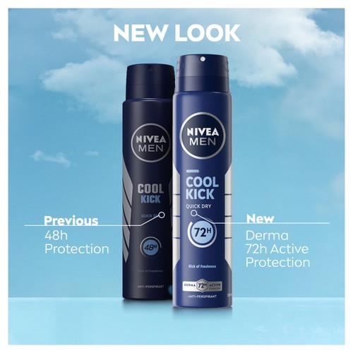 NIVEA MEN Cool Kick Anti-Perspirant Deodorant Spray 