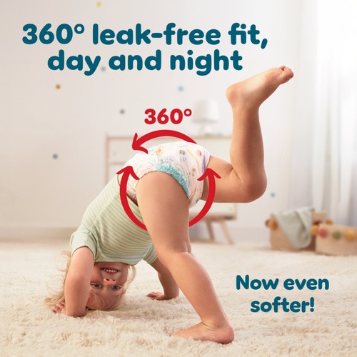 Pampers Baby-Dry Nappy Pants Size 8 (17kg+) Jumbo Pack