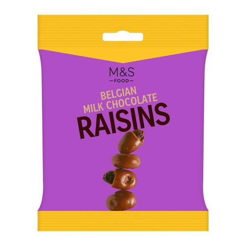 M&S Belgian Milk Chocolate Raisins
