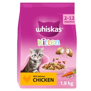 Whiskas 2-12mnths Kitten Dry Cat Food with Chicken