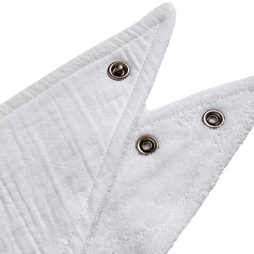 M&S Cotton Rich Dribble Bibs, White