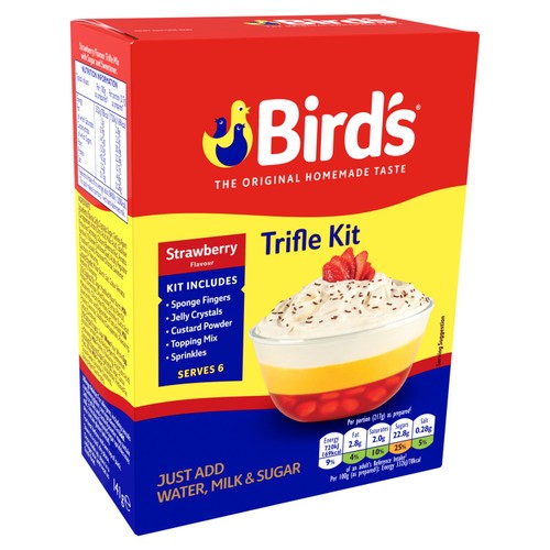 Bird's Ready To Make Strawberry Trifle Dessert Kit