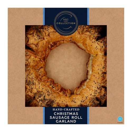M&S Collection Christmas Sausage Rolls Garland