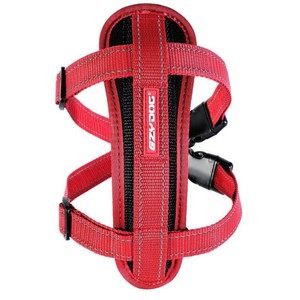 EzyDog Chest Plate Dog Harness Red