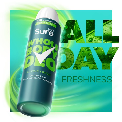 Sure Men Whole Body Active Fresh Deodorant