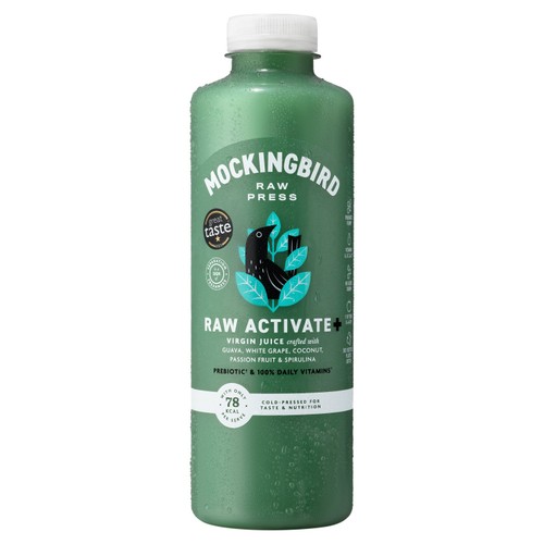 Mockingbird Raw Activate Juice, Coconut Water, White Grape, Passion Fruit