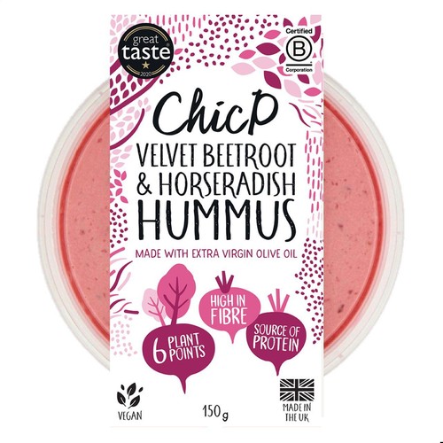 ChicP Velvet Beetroot & Horseradish Hummus
