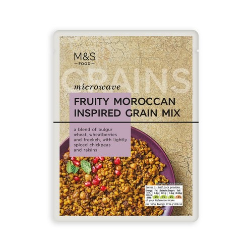 M&S Microwave Fruity Moroccan Inspired Grain Mix
