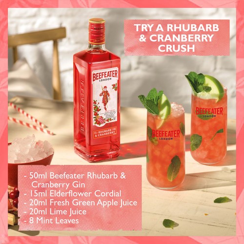 Beefeater Rhubarb & Cranberry Flavoured Pink Gin