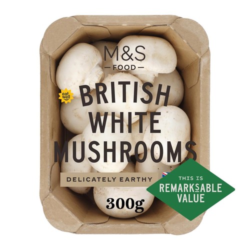 M&S British White Mushrooms