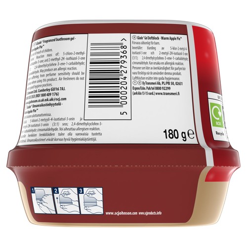 Glade Bathroom Gel, Warm Apple Pie