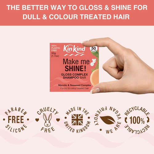 KinKind Make me SHINE! Gloss Complex Shampoo Bar