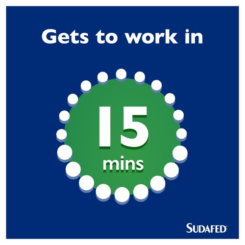 Sudafed Mucus Relief Triple Action Cold & Flu Tablets