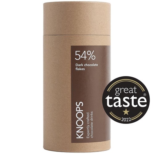 Knoops  54% Dark Hot Chocolate Flakes Tube